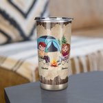 Personalizado Pareja Haciendo Recuerdos Juntos Camping Fuera 20oz Vaso Regalo de Aniversario Regalo de Cumpleaños para Pareja Marido y Mujer