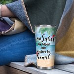 Vaso personalizado Seaside Vacation Travel With My Sister By Heart 20oz Vaso regalo para amigo uso diario 3