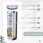 Personliga Bestie Citat Besties kommer alltid att vara anslutna av hjärtat Lake Straight Skinny Tumbler Present till syster