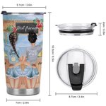 Personlig Bestie Är Vi Fulla Bästa Vännen Dricker Pratar Reser Tillsammans 20oz Tumbler Vän Party Karneval Present för varma och kalla drycker