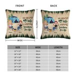 Personalizado Marido y Mujer Camping Socios para la Vida Funda de Almohada Regalo para Camping Pareja Dormitorio Decoración