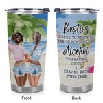 Vaso Personalizado Bestie Beber Juntos Verano Playa Picnic Vacaciones 20oz Vaso Bestie Regalo para Bebidas Calientes y Frías 6