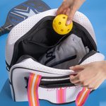 Sac de Pickleball en Néoprène Rayé Personnalisé avec Nom Brodé Cadeau Anniversaire Noël pour Amateurs de Pickleball