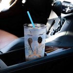 Personalizowany kubek na gorące i zimne napoje We're Sister By Heart Girls Trip With Natural Scenery 20oz Tumbler Bestie Gift