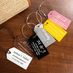 Personalized Luggage Tags Bag Tags Engraved Wedding Favor Tags for Travel and Vacation Business