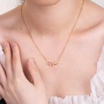 Personalised Number Necklace Sports Badge Number Necklace Dainty Sterling Silver Copper Necklace Jewellery Gift for Women Girlfriend Mother
