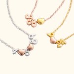 Personalised Number Necklace Sports Badge Number Necklace Dainty Sterling Silver Copper Necklace Jewellery Gift for Women Girlfriend Mother