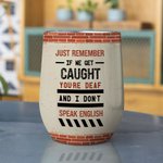 Personalized Partners In Crime Best Friend Crazy Bestie Wine Tumbler Gift for Best Friend 4