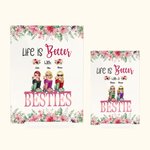 Personalized Life is Better with Besties Acrylic Plaque Friendship Home Decor for Best Friends