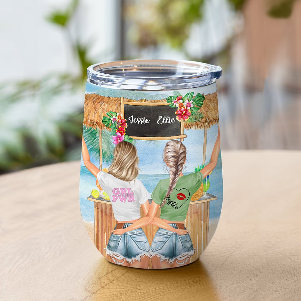 Vaso de Vino Personalizado We Are Sage And Hood And Wish A Mufuka Would Soul Sister Gift Apto para Líquidos Fríos y Calientes 2