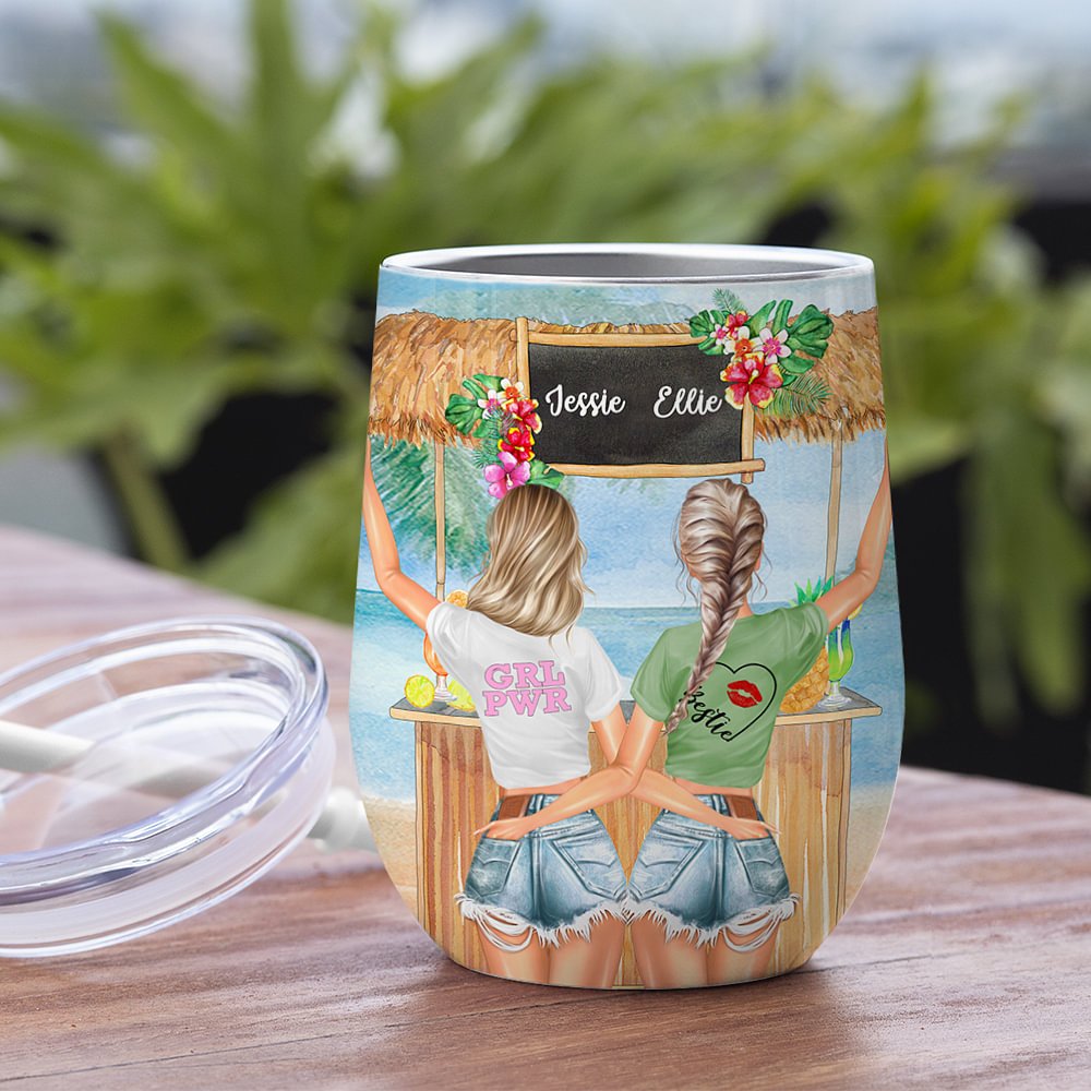 Vaso de Vino Personalizado We Are Sage And Hood And Wish A Mufuka Would Soul Sister Gift Apto para Líquidos Fríos y Calientes 4