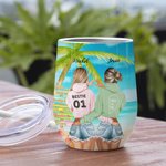 Vaso de Vino Personalizado No Hermanas de Sangre Sino de Corazón Summer Girl Soul Sister Gift Friendship Gift