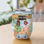 Personlig Are We Drunk Tiki Bar 12oz Wine Tumbler med spillsäkert lock Vakuumisolerad vänskapsgåva