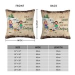 Gepersonaliseerde Life Is Better When You're Camping Kussenhoes Verjaardag Verjaardagscadeau voor Camping Koppel Home Decoratie