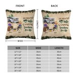 Funda de cojín personalizada para marido y mujer que acampan juntos por toda la vida Regalo de cumpleaños para parejas que acampan Decoración del hogar