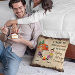 Personalized I Want To Hold Your Hand At 80 And Say Baby Let's Go Camping Throw Pillow Cover Gift for Camping Couple Home Decoration