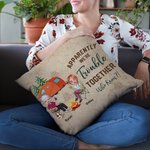 Personalizado Aparentemente Tenemos Problemas Juntos Quién lo Sabía Funda de Almohada Regalo de Cumpleaños Aniversario para Camping Pareja Decoración del Hogar