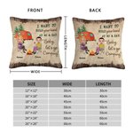 Personalized I Want To Hold Your Hand At 80 And Say Baby Let's Go Camping Throw Pillow Cover Gift for Camping Couple Home Decoration