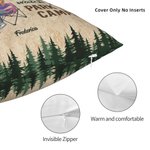 Personalised Let's Sit By The Campfire And Watch People Park Their Campers Throw Pillow Cover Gift for Camping Couple Home Decoration
