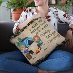 Personalizado I Want To Hold Your Hand At 80 Camping Couple Travel Life Throw Pillow Cover Birthday Anniversary Gift for Couple Home Decoration