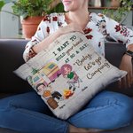 Personalizado I Want To Hold Your Hand At 80 And Say Baby Let's Go Camping Throw Pillow Cover Anniversary Gift for Camping Couple Home Decoration