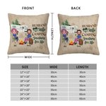 Funda de Almohada Personalizada Marido y Mujer Compañeros de Camping de por Vida Regalo para Pareja de Camping Decoración del Salón