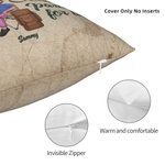 Funda de Almohada Personalizada Marido y Mujer Compañeros de Camping de por Vida Regalo para Pareja de Camping Decoración del Salón