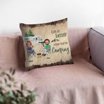 Gepersonaliseerde Life Is Better When You're Camping Kussenhoes Verjaardag Verjaardagscadeau voor Camping Koppel Home Decoratie