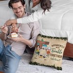 Personalizado Aparentemente Somos Problemas Juntos Quién Lo Sabía Funda de Almohada Regalo de Cumpleaños para Camping Pareja Decoración del Hogar