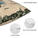 Personalizado I Want To Hold Your Hand At 80 Camping Couple Travel Life Throw Pillow Cover Birthday Anniversary Gift for Couple Home Decoration