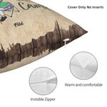 Gepersonaliseerde Life Is Better When You're Camping Kussenhoes Verjaardag Verjaardagscadeau voor Camping Koppel Home Decoratie