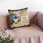 Personalizado I Want To Hold Your Hand At 80 Camping Couple Travel Life Throw Pillow Cover Birthday Anniversary Gift for Couple Home Decoration