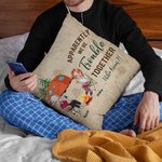 Personalizado Aparentemente Tenemos Problemas Juntos Quién lo Sabía Funda de Almohada Regalo de Cumpleaños Aniversario para Camping Pareja Decoración del Hogar