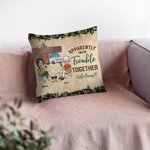 Personalizado Aparentemente Somos Problemas Juntos Quién Lo Sabía Funda de Almohada Regalo de Cumpleaños para Camping Pareja Decoración del Hogar