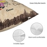 Personalized I Want To Hold Your Hand At 80 And Say Baby Let's Go Camping Throw Pillow Cover Gift for Camping Couple Home Decoration