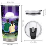 Vaso de camping de 20oz para bebidas frías y calientes Regalo de aniversario Regalo de cumpleaños