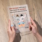 Plaque acrylique personnalisée Best Bitches Tolerating Idiots And Keeping Each Other Sane Plaque Best Friend Gift Home Decoration