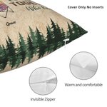 Personalized Apparently We Are Trouble Together Who Knew Throw Pillow Cover Camping Gift for Couple Home Decoration
