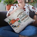 Personalizado Aparentemente Somos Problemas Juntos Quién Lo Sabía Funda Almohada Cumpleaños Regalo de Navidad Decoración del Hogar