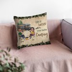 Personalizado La vida es mejor cuando estás de camping Funda de almohada Regalo de cumpleaños para Camping Pareja Esposa Decoración del hogar