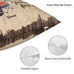 Personalised Husband And Wife Camping Partners for Life Throw Pillow Cover Gift for Camping Couple Room Decoration