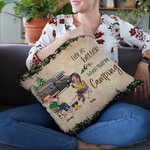 Personalizado La vida es mejor cuando estás de camping Funda de almohada Regalo de cumpleaños para Camping Pareja Esposa Decoración del hogar