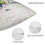 La vida es mejor cuando estás de acampada Funda de cojín personalizada Regalo de cumpleaños y San Valentín para parejas de acampada Decoración del hogar