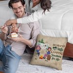 Funda de Almohada Personalizada Marido y Mujer Compañeros de Camping de por Vida Regalo para Pareja de Camping Decoración del Salón