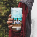 Personnalisé Sea We Park Camping Quotes Family with Pets 20oz Tumbler for Daily Use Birthday Gift Anniversary Gift