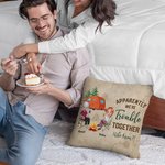 Personalizado Aparentemente Tenemos Problemas Juntos Quién lo Sabía Funda de Almohada Regalo de Cumpleaños Aniversario para Camping Pareja Decoración del Hogar