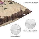 Personalised Making Memories One Campsite At A Time Throw Pillow Cover Camping Couple Gift Home Decoration