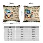Personalizado I Want To Hold Your Hand At 80 Camping Couple Travel Life Throw Pillow Cover Birthday Anniversary Gift for Couple Home Decoration
