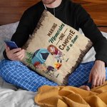 Personalised Making Memories One Campsite At A Time Throw Pillow Cover Camping Couple Gift Home Decoration