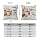 Personalizado I Want To Hold Your Hand At 80 And Say Baby Let's Go Camping Throw Pillow Cover Anniversary Gift for Camping Couple Home Decoration